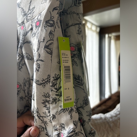 ALICE + OLIVIA | BNWT linen floral skirt | size 6 - Picture 3 of 8